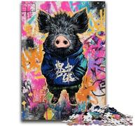 Puzzle 1000 pièces pour Adultes et Adolescents, Art Graffiti, Anti-Stress, défi Difficile, à Offrir en Cadeau à Toute la Famille, 50x75cm
