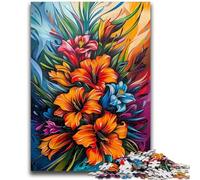 Puzzle 1000 pièces pour Adultes et Adolescents, Art Graffiti, Fleur de glaïeul, pour Les 14 Ans et Plus, Jeu intellectuel, Cadeaux d'anniversaire de Noël, 50x75cm