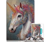 Puzzle 1000 pièces pour Adultes et Adolescents Art Licorne Puzzle 1000 pièces, Cadeau d'anniversaire, Cadeaux, décoration Murale pour Les 14 Ans et Plus (Taille 75x50cm)