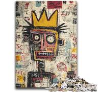 Puzzle 1000 pièces pour Adultes et Adolescents Art Moderne par Basquiat Soulagement du Stress Défi Difficile Renforcer l'amour Entre Les Couples 26x38cm