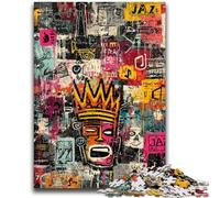 Puzzle 1000 pièces pour Adultes et Adolescents Art Moderne par Basquiat Soulagement du Stress Défi Difficile À Offrir en Cadeau à Toute la Famille 50x75cm