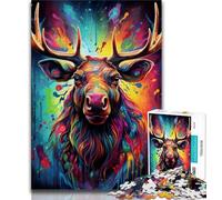 Puzzle 1000 pièces pour Adultes et Adolescents Art Moose, Jeu Familial Anti-Stress, défi Difficile, adapté aux Couples (75x50cm)