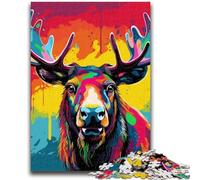 Puzzle 1000 pièces pour Adultes et Adolescents, Art Moose, Puzzle Adulte, Anti-Stress, défi Difficile, Cadeaux du Père Noël Secret (26x38cm)