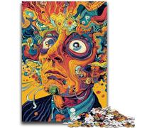 Puzzle 1000 pièces pour Adultes et Adolescents, Art psychédélique, Jeux éducatifs, décoration d'intérieur, idéal comme Cadeau pour Toute la Famille, 38x26cm