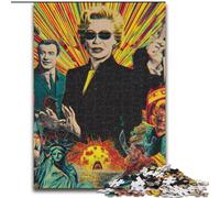 Puzzle 1000 pièces pour Adultes et Adolescents, Art psychédélique, Jouets éducatifs, Jeux Anti-Stress, décoration d'intérieur Unique et Cadeaux (Taille 26x38cm)