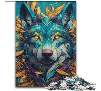Puzzle 1000 pièces pour Adultes et Adolescents Art Wolf, Jouet éducatif et décompressant, Cadeau d'anniversaire, décoration Murale (Taille 50x75cm)
