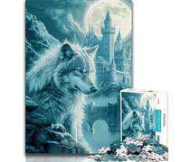 Puzzle 1000 pièces pour Adultes et Adolescents Art Wolf Puzzles pour Adultes, Jouets de Jeu Chaque pièce est Unique - Jeu Familial Stimulant et Amusant (Taille 38x26cm)