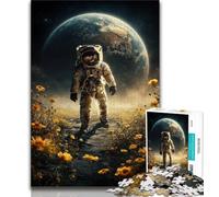 Puzzle 1000 pièces pour Adultes et Adolescents Astronaute 1000 pièces pour Adultes, Cadeau d'anniversaire, Cadeaux, décoration Murale pour Les 14 Ans et Plus (Taille 38x26cm)