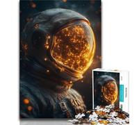 Puzzle 1000 pièces pour Adultes et Adolescents Astronaute, Aide Le Cerveau à exercer des Jouets addictifs pour cultiver la Patience et améliorer la mémoire (75x50cm)