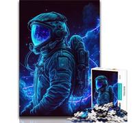 Puzzle 1000 pièces pour Adultes et Adolescents Astronaute Néon Puzzle 1000 pièces, pour Jeu éducatif, défi, Jouet, Offre en Cadeau pour Toute la Famille (Taille 75x50cm)