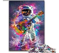 Puzzle 1000 pièces pour Adultes et Adolescents, Astronaute psychédélique, Jouet éducatif idéal comme Cadeau pour Toute la Famille (Taille 26x38cm)