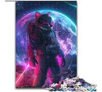Puzzle 1000 pièces pour Adultes et Adolescents Astronautes dans l'espace, à partir de 14 Ans, Jeux éducatifs à Domicile, Jouets à Faire soi-même, œuvres d'art, Cadeau (Taille 26x38cm)