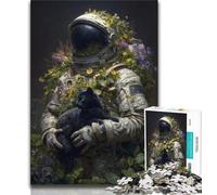 Puzzle 1000 pièces pour Adultes et Adolescents Astronautes dans l'espace Puzzle 1000 pièces, Cadeau d'anniversaire, Cadeaux, décoration Murale pour Les 14 Ans et Plus (Taille 75x50cm)