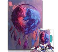 Puzzle 1000 pièces pour Adultes et Adolescents Attrape-rêves, Jouets éducatifs et éducatifs pour la Famille, pour renforcer l'amour Entre Couples (75x50cm)