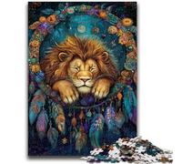 Puzzle 1000 pièces pour Adultes et Adolescents, Attrape-rêves Lion, pour Les 14 Ans et Plus, Jeu intellectuel, Cadeaux d'anniversaire de Noël, 26x38cm
