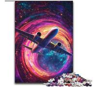 Puzzle 1000 pièces pour Adultes et Adolescents, Avion coloré, Jouets éducatifs, Jeux Anti-Stress, décoration Murale (Taille 26x38cm)