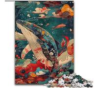 Puzzle 1000 pièces pour Adultes et Adolescents Baleine Magique, à partir de 14 Ans Décoration d'intérieur à Offrir à Toute la Famille et aux Amis (Taille 26x38cm)
