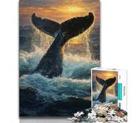 Puzzle 1000 pièces pour Adultes et Adolescents Baleine mystérieuse, Jeux éducatifs, décoration d'intérieur, idéal comme Cadeau pour Toute la Famille (75x50cm)