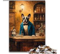 Puzzle 1000 pièces pour Adultes et Adolescents Bar Bulldog, Jouets éducatifs et éducatifs, Jeux familiaux, Anniversaires et Cadeaux Uniques (Taille 26x38cm)