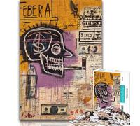 Puzzle 1000 pièces pour Adultes et Adolescents Basquiat dans Le Style Adolescent Jouet éducatif intellectuel décompressant Cadeau d'anniversaire 26x38cm
