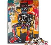 Puzzle 1000 pièces pour Adultes et Adolescents Basquiat Robot 1000 pièces pour Adolescents, Jeu de Quiz idéal comme Cadeau pour Toute la Famille (75x50cm)