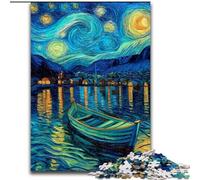 Puzzle 1000 pièces pour Adultes et Adolescents, Bateau Ciel étoilé, Jeux éducatifs, décoration d'intérieur, idéal pour la décoration de Bureau (Taille 50x75cm)