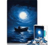 Puzzle 1000 pièces pour Adultes et Adolescents, Bateau sous Les étoiles, Jouets éducatifs pour la Famille, Jeu éducatif pour Anniversaire, Noël (75x50cm)