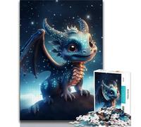 Puzzle 1000 pièces pour Adultes et Adolescents, bébé Dragon de la Galaxie, Aide Le Cerveau à exercer des Jouets addictifs pour cultiver la Patience, décoration Murale (75x50cm)
