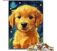 Puzzle 1000 pièces pour Adultes et Adolescents, bébé Golden Retriever, activité familiale, décoration d'intérieur Unique et Cadeaux pour Les 14 Ans et Plus (Taille 50x75cm)