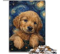 Puzzle 1000 pièces pour Adultes et Adolescents, bébé Golden Retriever, Jeux éducatifs, décoration d'intérieur, idéal comme Cadeau pour Toute la Famille (Taille 50x75cm)
