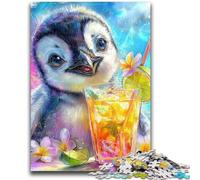 Puzzle 1000 pièces pour Adultes et Adolescents, bébé Pingouin, pour Enfants de 14 Ans et Plus, Jeu Pratique, Jeu de Noël, Cadeaux, 26x38cm