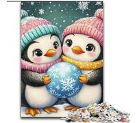Puzzle 1000 pièces pour Adultes et Adolescents, bébé Pingouin, stimule Le Cerveau, Jouets addictifs pour cultiver la Patience, décoration Parfaite (Taille 50x75cm)