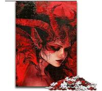 Puzzle 1000 pièces pour Adultes et Adolescents Belle Dame démon avec Ailes, Jouet éléphant, Jeu intellectuel, Cadeau d'anniversaire, décoration Murale pour Les 14 Ans et Plus (Taille 26x38cm)