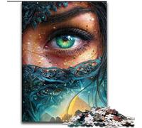 Puzzle 1000 pièces pour Adultes et Adolescents : Belle Femme égyptienne, Jouet éducatif et intellectuel, idéal pour la décoration de Bureau (Taille 26x38cm)