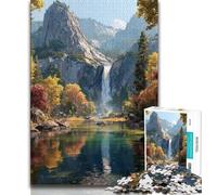 Puzzle 1000 pièces pour Adultes et Adolescents : Belle rivière de Montagne, Jeu Stimulant, idéal comme Cadeau pour Toute la Famille (38x26cm)