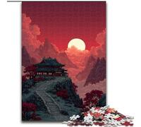 Puzzle 1000 pièces pour Adultes et Adolescents Belles Montagnes Jouet éducatif et décompressant, idéal comme Cadeau pour Toute la Famille (Taille 50x75cm)