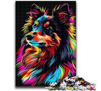 Puzzle 1000 pièces pour Adultes et Adolescents, Berger des Shetland, Cadeau Amusant et activité pour la Maison, Jouet pour Les Jours de Pluie (26x38cm)