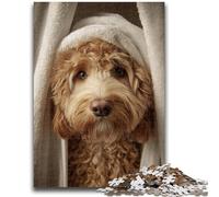 Puzzle 1000 pièces pour Adultes et Adolescents Bichon Frise, Jouet éducatif Anti-Stress, Cadeau du Père Noël Secret pour Les 14 Ans, 26x38cm