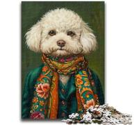 Puzzle 1000 pièces pour Adultes et Adolescents Bichon frisé, Jouet éducatif et éducatif, idéal comme Cadeau pour Toute la Famille (50x75cm)