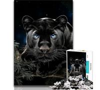 Puzzle 1000 pièces pour Adultes et Adolescents Black Panther, Anti-Stress, séjour, Tue Le Temps, Interaction Parent-Enfant (75x50cm)