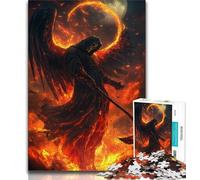 Puzzle 1000 pièces pour Adultes et Adolescents Blood Moon Reaper, Un Cadeau éducatif idéal pour Toute la Famille 38x26cm