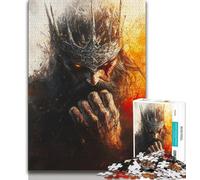 Puzzle 1000 pièces pour Adultes et Adolescents Blood Red Knight, Un Jeu Stimulant idéal comme Cadeau pour Toute la Famille (75x50cm)