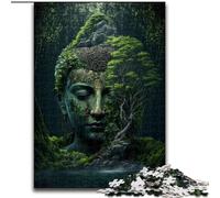 Puzzle 1000 pièces pour Adultes et Adolescents Bouddha dans la Nature, Aide Le Cerveau à exercer des Jouets addictifs pour cultiver la Patience Décoration Parfaite (Taille 50x75cm)