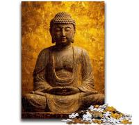 Puzzle 1000 pièces pour Adultes et Adolescents Bouddha doré pour Jeu éducatif, défi, Jouet, Offre en Cadeau pour Toute la Famille 26x38cm