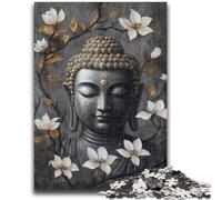 Puzzle 1000 pièces pour Adultes et Adolescents Bouddha Noir et Blanc Puzzle 1000 pièces, idéal comme Cadeau pour Toute la Famille Convient aux Enfants de 14 Ans et Plus (38x26cm)