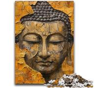 Puzzle 1000 pièces pour Adultes et Adolescents Bouddha Peinture à l'huile pour Les 14 Ans et Plus Jeu Impossible Cadeau d'anniversaire de Noël 26x38cm