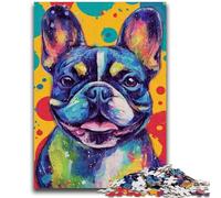 Puzzle 1000 pièces pour Adultes et Adolescents, Bouledogue français, Cadeaux du Père Noël Secret pour Les 14 Ans et Plus (50x75cm)