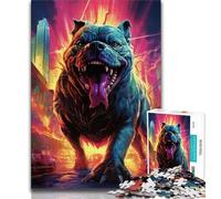 Puzzle 1000 pièces pour Adultes et Adolescents, bouledogues mécaniques, Aide Le Cerveau à exercer, Jouets addictifs pour cultiver la Patience, décoration Murale (75x50cm)