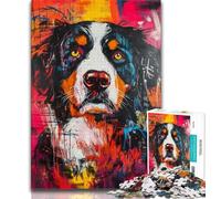 Puzzle 1000 pièces pour Adultes et Adolescents Bouvier Bernois Jeux éducatifs décoration d'intérieur Convient pour la décoration de Bureau 26x38cm