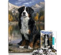 Puzzle 1000 pièces pour Adultes et Adolescents Bouvier Bernois Jeux éducatifs Jouets à Faire soi-même Superbes Cadeaux et Jouets 26x38cm